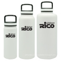 Deportes de vacío de acero inoxidable durable botella blanco 64oz